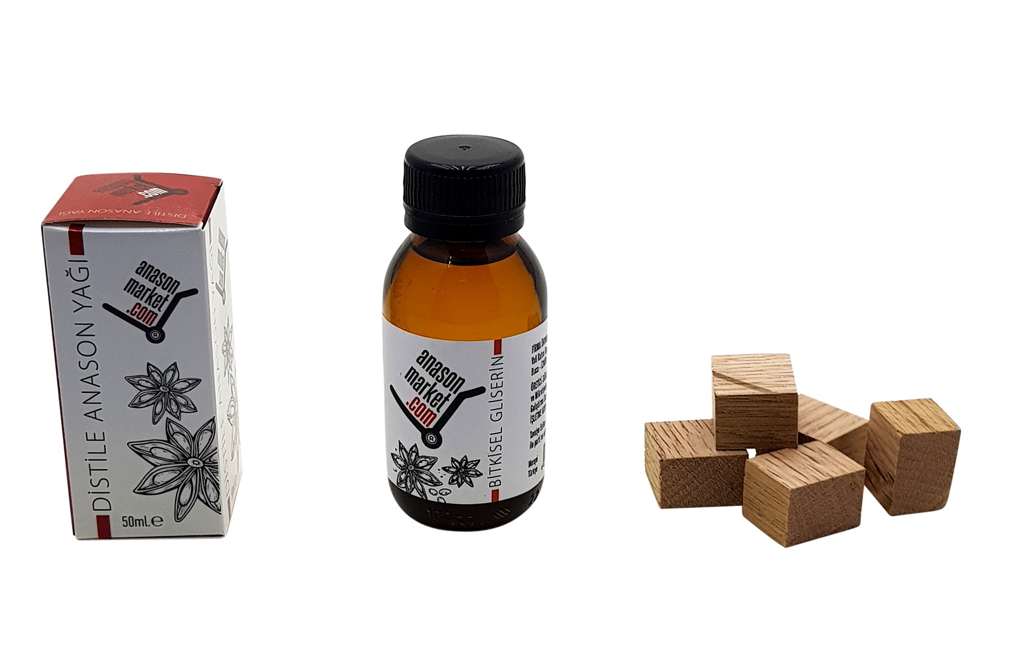 50ml Anason aroma verici + 100ml Gliserin 