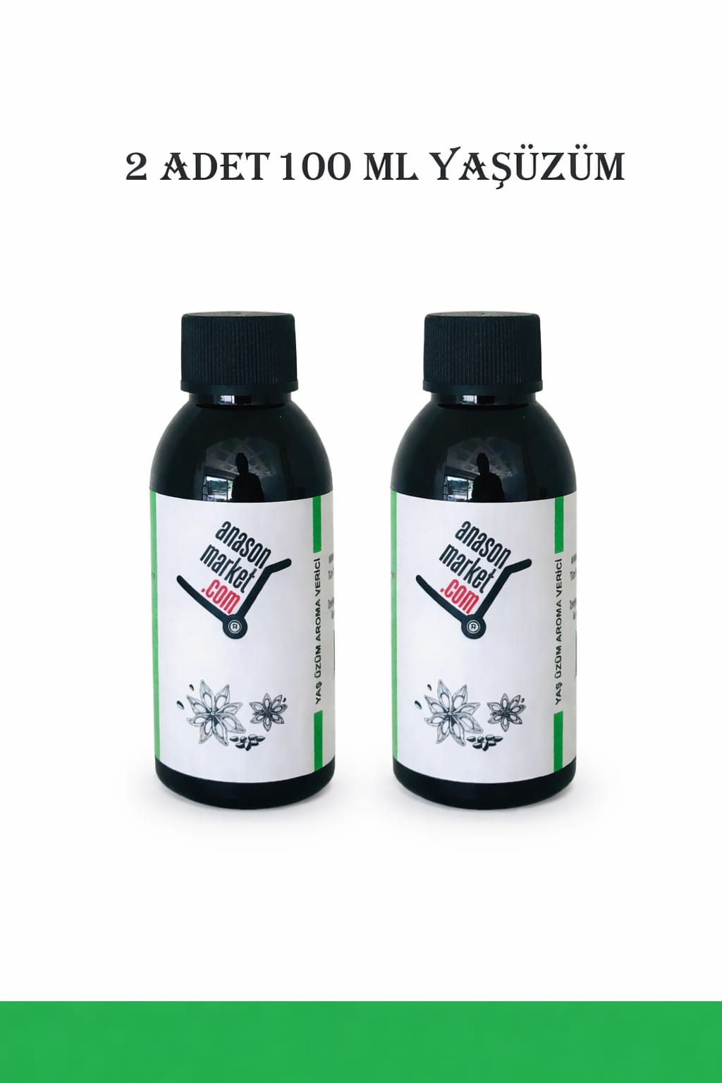 YAŞ ÜZÜM AROMASI / 100 ML (2 ADET)